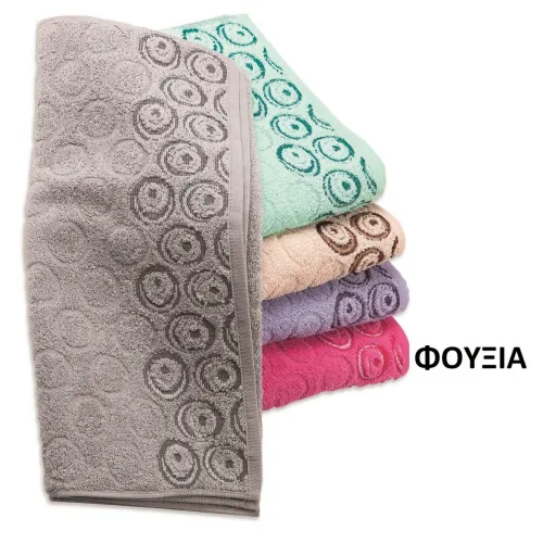 ΠΕΤΣΕΤΑ  ΖΑΚΑΡ ZERO TWIST ΟΥΡΑΝΙΑ 90Χ150 ΦΟΥΞΙΑ Cotton 100% 