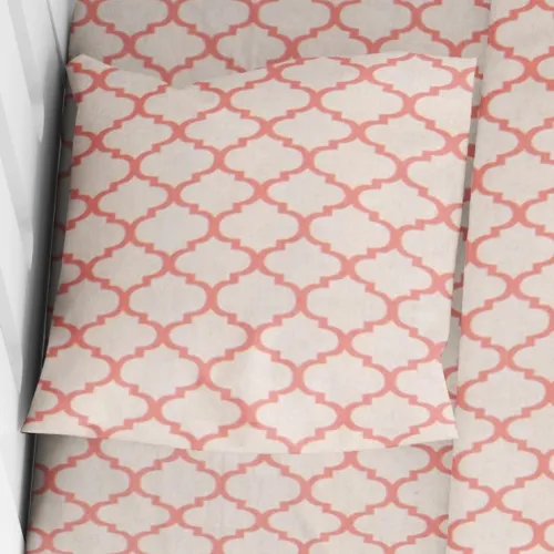 ΜΑΞΙΛΑΡΟΘΗΚΗ ΕΜΠΡΙΜΕ bebe Windows 161 35Χ45 White-Coral Cotton 100% 