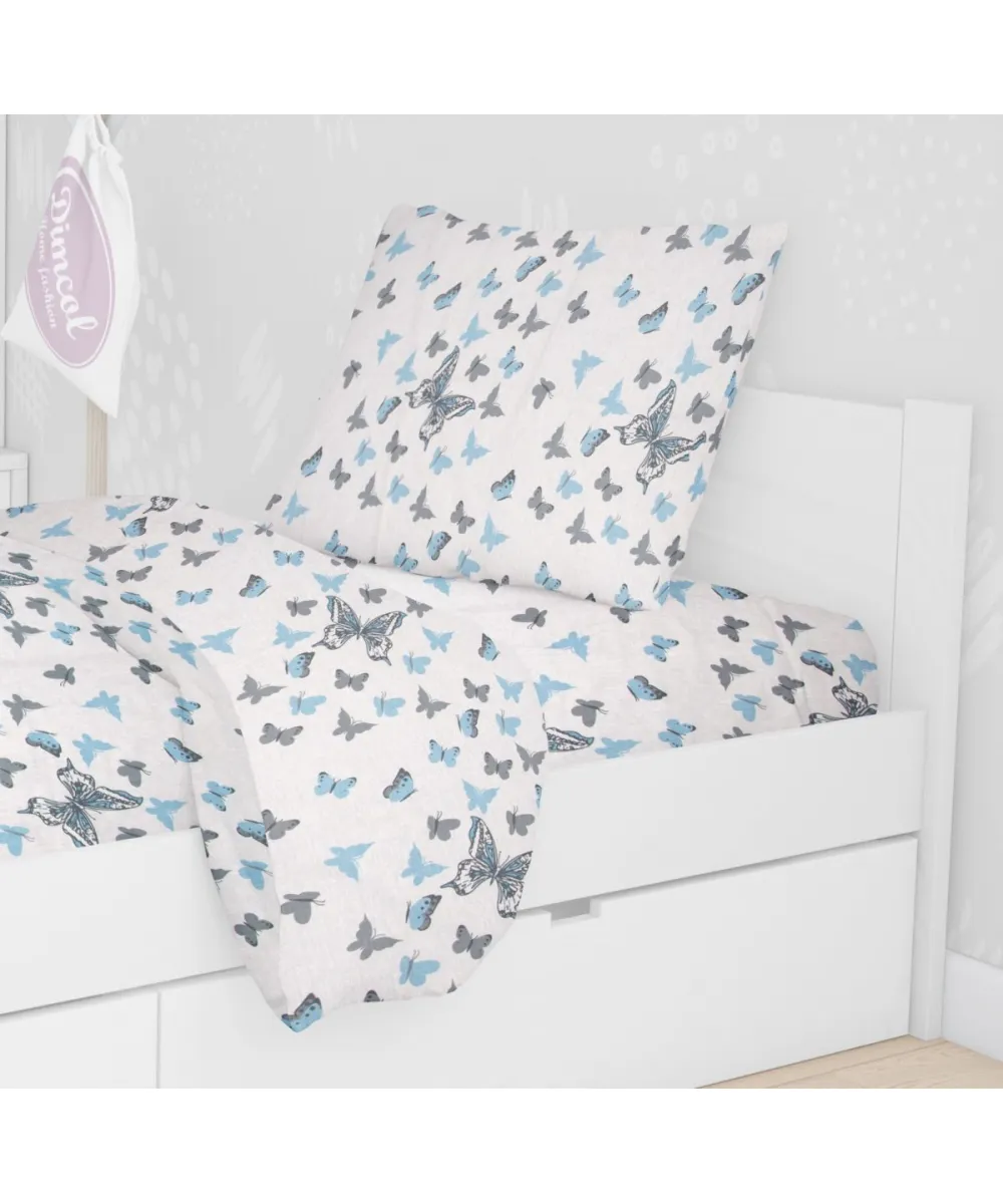 ΜΑΞΙΛΑΡΟΘΗΚΗ ΕΜΠΡΙΜΕ kids Butterfly 56 50Χ70 Sky blue Cotton 100% ΜΑΞΙΛΑΡΟΘΗΚΗ ΕΜΠΡΙΜΕ kids Butterfly 56 50Χ70 Sky blue Cotton 100%
