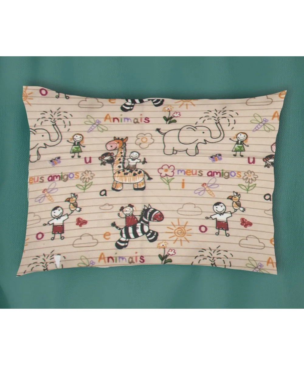 ΜΑΞΙΛΑΡΟΘΗΚΗ ΕΜΠΡΙΜΕ kids Africa 145 50Χ70 Beige Flannel Cotton 100% ΜΑΞΙΛΑΡΟΘΗΚΗ ΕΜΠΡΙΜΕ kids Africa 145 50Χ70 Beige Flannel Cotton 100%