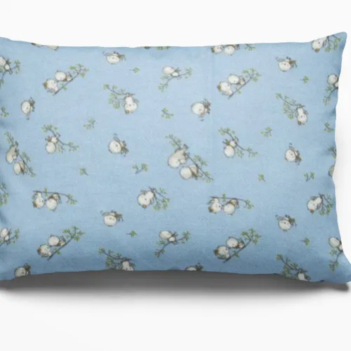 ΜΑΞΙΛΑΡΟΘΗΚΗ ΕΜΠΡΙΜΕ kids Birds 14 50Χ70 Sky blue Flannel cotton 100% 