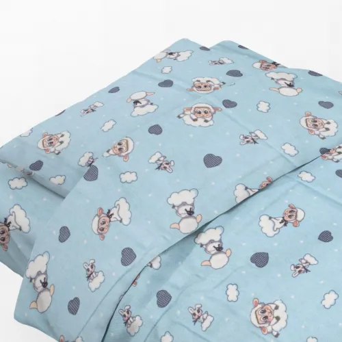 ΜΑΞΙΛΑΡΟΘΗΚΗ ΕΜΠΡΙΜΕ kids Προβατάκι 06 50Χ70 Sky blue Flannel cotton 100% 