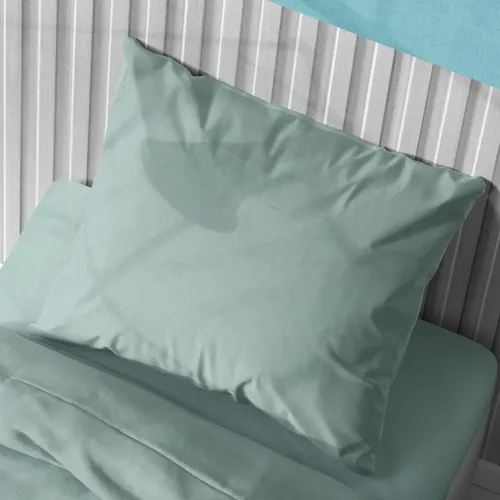 ΜΑΞΙΛΑΡΟΘΗΚΗ Solid 497 50X70 Aqua Cotton 100% 