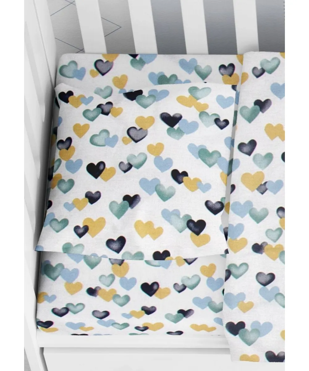 ΜΑΞΙΛΑΡΟΘΗΚΗ ΕΜΠΡΙΜΕ bebe Hearts 11 35Χ45 Grey-Green Cotton 100% ΜΑΞΙΛΑΡΟΘΗΚΗ ΕΜΠΡΙΜΕ bebe Hearts 11 35Χ45 Grey-Green Cotton 100%