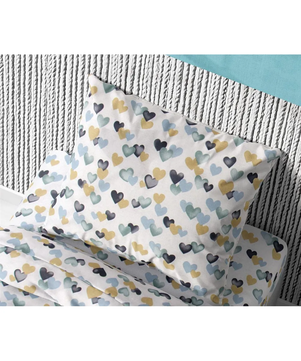 ΜΑΞΙΛΑΡΟΘΗΚΗ ΕΜΠΡΙΜΕ kids Hearts 11 50Χ70 Grey-Green Cotton 100% ΜΑΞΙΛΑΡΟΘΗΚΗ ΕΜΠΡΙΜΕ kids Hearts 11 50Χ70 Grey-Green Cotton 100%