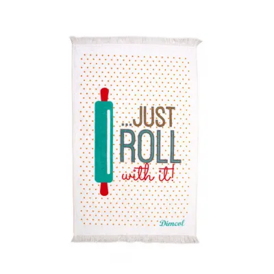 ΠΕΤΣΕΤΑ ΚΟΥΖΙΝΑΣ Roll 05 40Χ60 White ΜΕ ΚΡΟΣΣΙ Βαμβ.