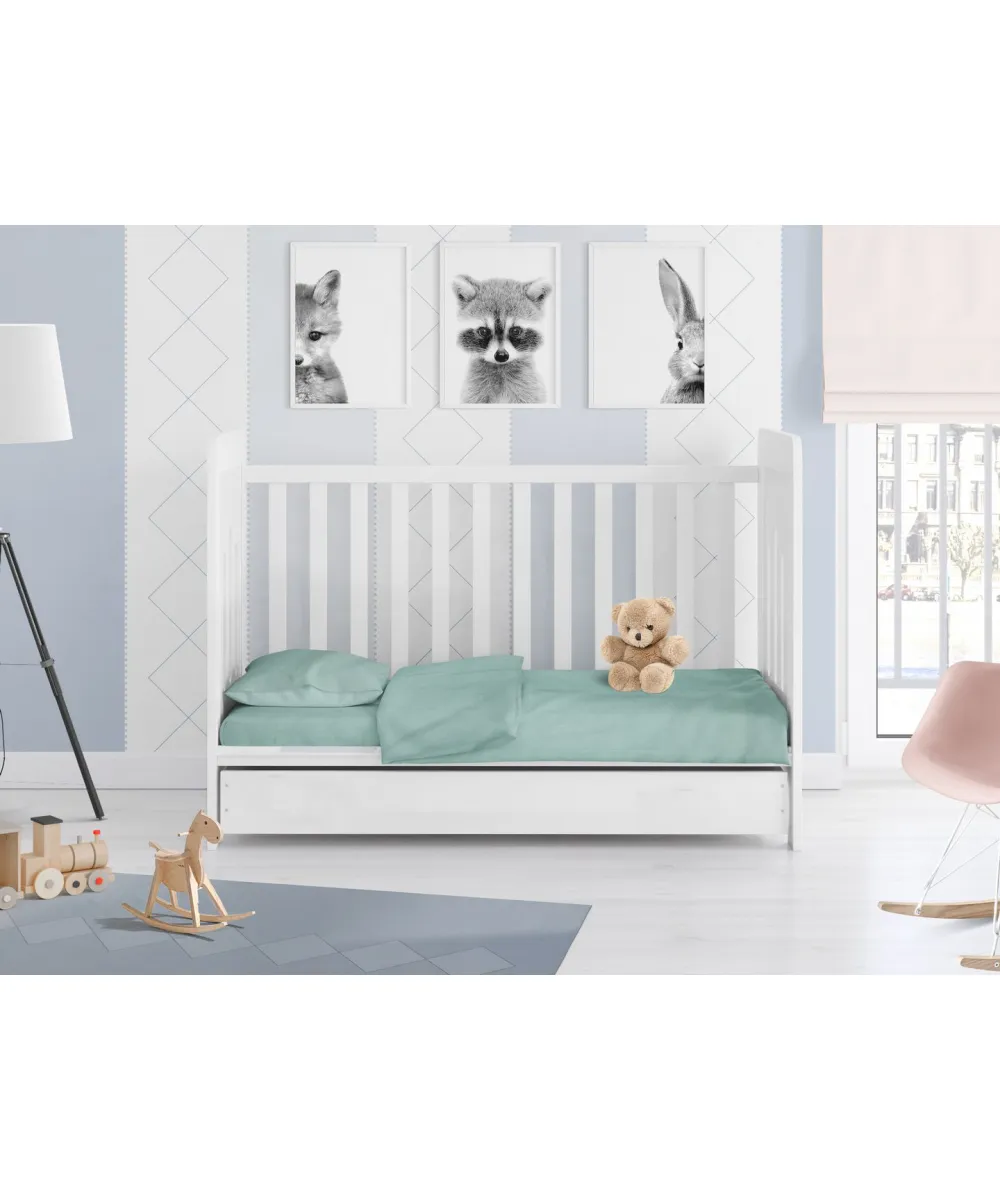 ΣΕΝΤΟΝΙΑ ΣΕΤ 3 τεμ bebe Solid 497 120X160 Aqua Cotton 100% ΣΕΝΤΟΝΙΑ ΣΕΤ 3 τεμ bebe Solid 497 120X160 Aqua Cotton 100%