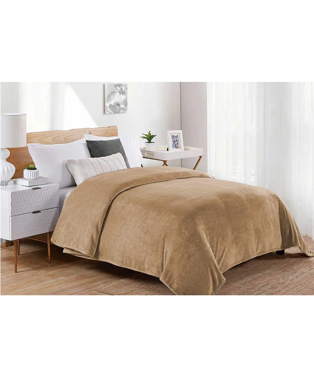 ΚΟΥΒΕΡΤΑ CORAL FLEECE Polyester 160X220 Μονόχρωμη 02 Beige ΚΟΥΒΕΡΤΑ CORAL FLEECE Polyester 160X220 Μονόχρωμη 02 Beige