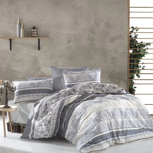 ΣΕΝΤΟΝΙΑ ΕΜΠΡΙΜΕ ΣΕΤ 4 τεμ  Ανδρομάχη 317 240Χ270 Grey Cott/Pol 70/30