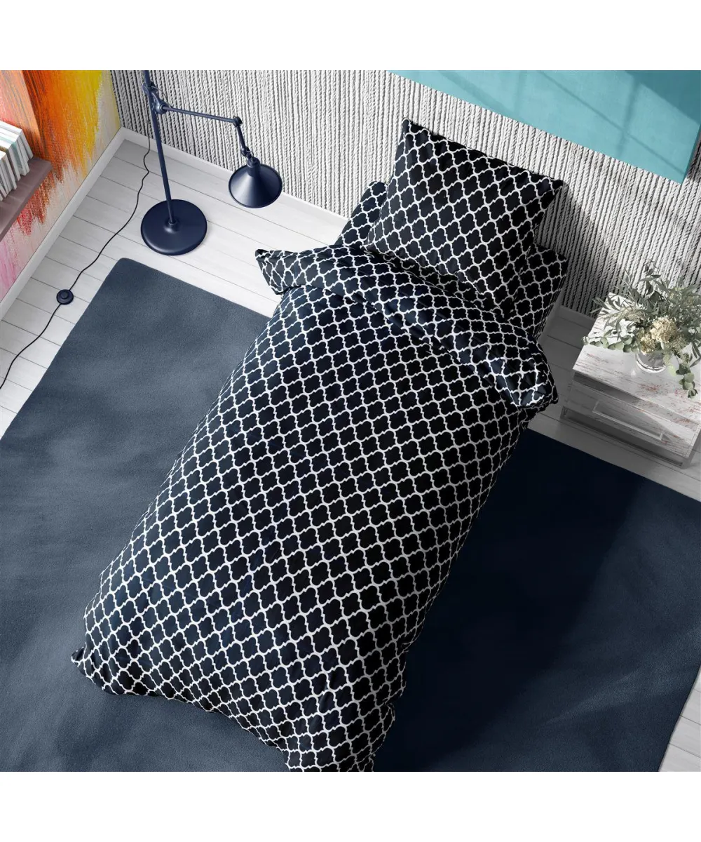 ΣΕΝΤΟΝΙΑ ΕΜΠΡΙΜΕ ΣΕΤ 3 τεμ Windows 175 160Χ240 Dark blue-White Cotton 100% ΣΕΝΤΟΝΙΑ ΕΜΠΡΙΜΕ ΣΕΤ 3 τεμ Windows 175 160Χ240 Dark blue-White Cotton 100%
