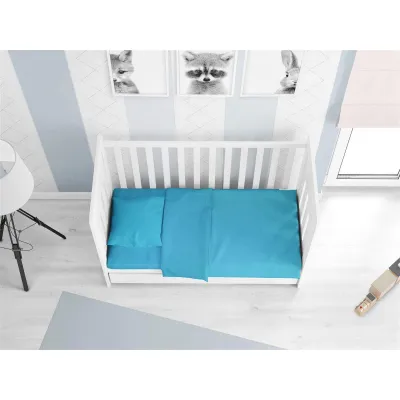 ΠΑΠΛΩΜΑ bebe Solid 493 120X160 Turquoise Cotton 100% 