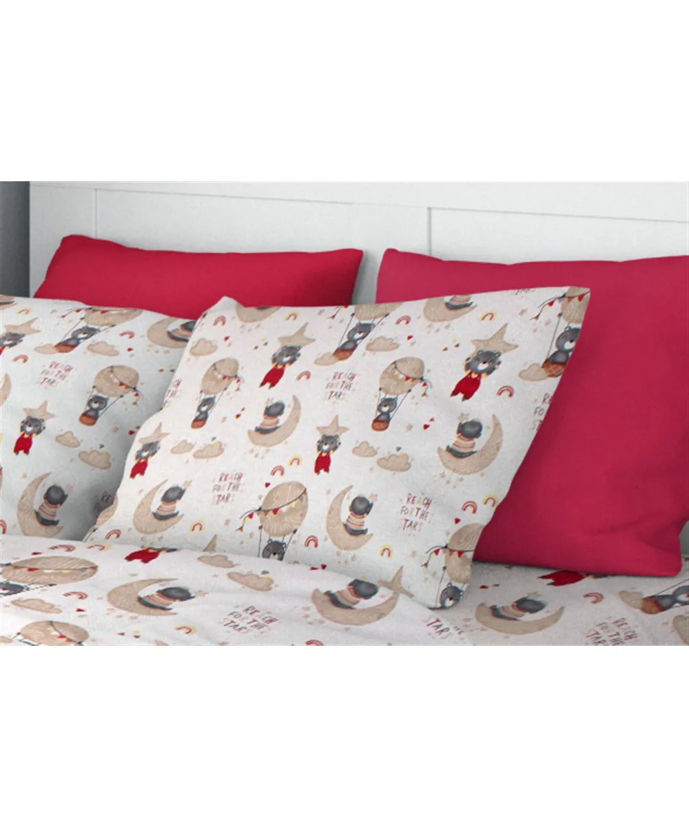 ΜΑΞΙΛΑΡΟΘΗΚΗ ΕΜΠΡΙΜΕ kids Reach the stars 190 50Χ70 Beige Cotton 100% ΜΑΞΙΛΑΡΟΘΗΚΗ ΕΜΠΡΙΜΕ kids Reach the stars 190 50Χ70 Beige Cotton 100%