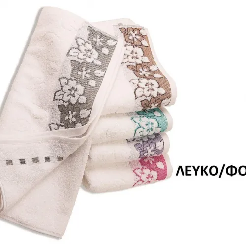 ΠΕΤΣΕΤΑ ΖΑΚΑΡ ZERO TWIST ΕΡΑΤΩ 70X140 ΛΕΥΚΟ/ΦΟΥΞ Cotton 100% 