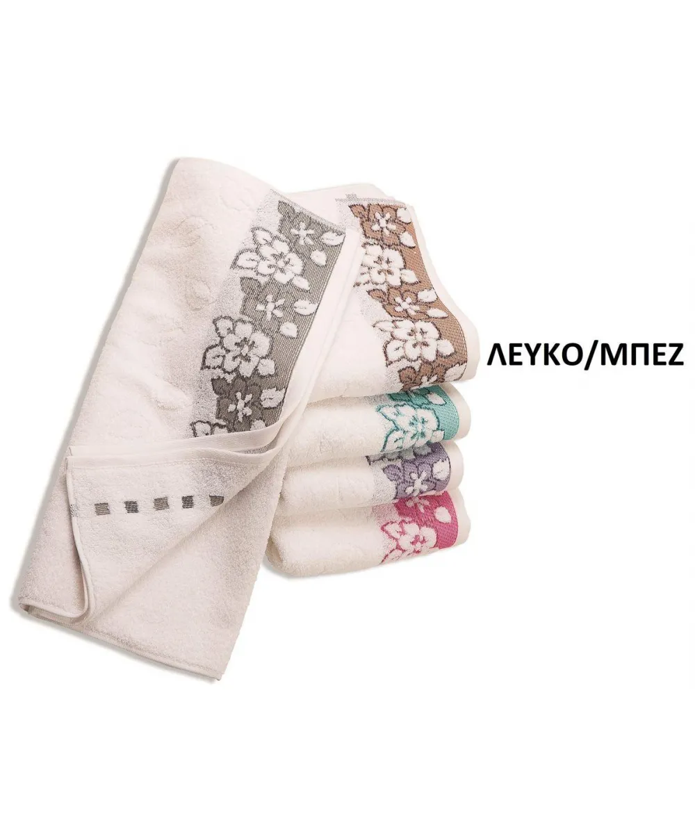 ΠΕΤΣΕΤΑ ΖΑΚΑΡ ZERO TWIST ΕΡΑΤΩ 70X140 ΛΕΥΚΟ/ΜΠΕΖ Cotton 100% ΠΕΤΣΕΤΑ ΖΑΚΑΡ ZERO TWIST ΕΡΑΤΩ 70X140 ΛΕΥΚΟ/ΜΠΕΖ Cotton 100%