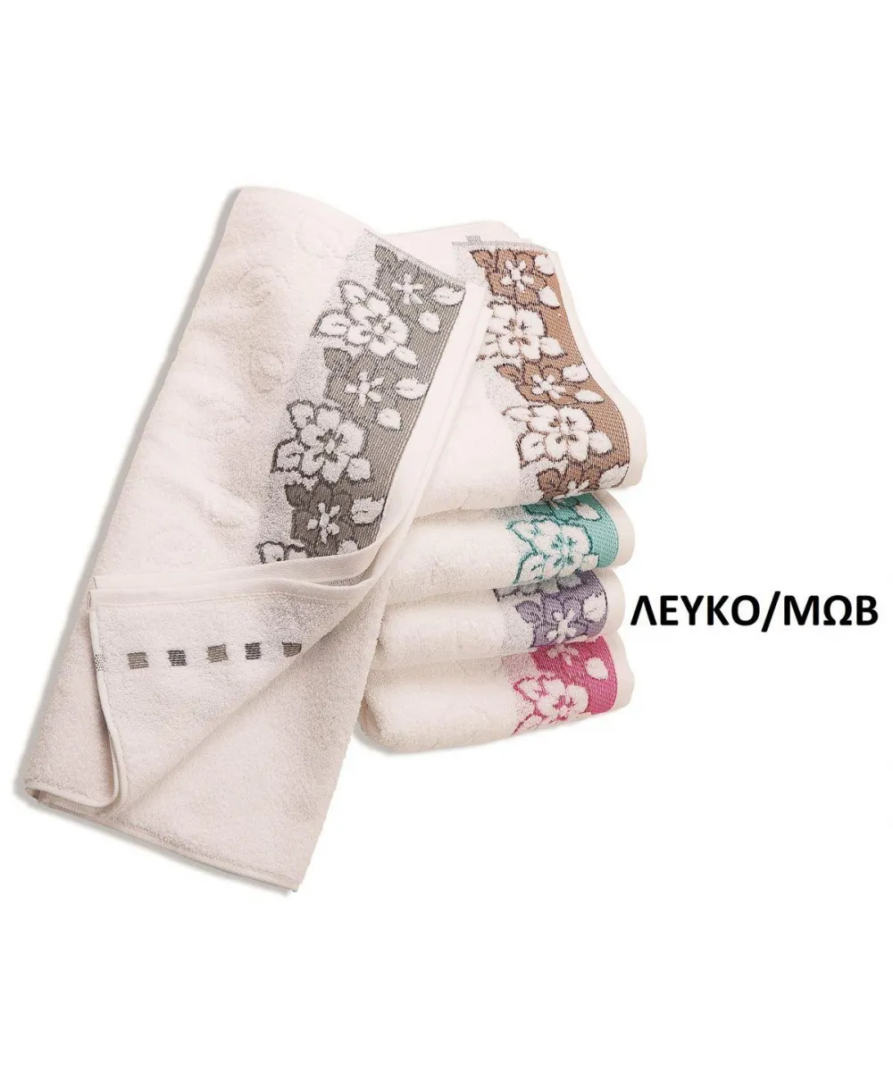 ΠΕΤΣΕΤΑ ΖΑΚΑΡ ZERO TWIST ΕΡΑΤΩ 70X140 ΛΕΥΚΟ/ΜΩΒ Cotton 100% ΠΕΤΣΕΤΑ ΖΑΚΑΡ ZERO TWIST ΕΡΑΤΩ 70X140 ΛΕΥΚΟ/ΜΩΒ Cotton 100%