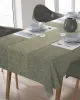 ΑΛΕΚΙΑΣΤΟ ΣΕΤ 2 τεμ (ΤΡΑΠ/ΛΟ 140X220/ΤΡΑΒΕΡΣΑ 40X220) Panama Olive Cott/Pol 70/30