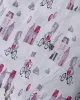 ΠΑΝΑ ΧΑΣΕΣ bebe Bicycle 416 80X80 White-Bordeaux Cotton 100%