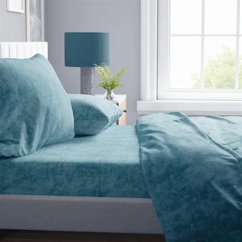ΣΕΝΤΟΝΙΑ ΣΕΤ 4 τεμ Shadow 20 220X240 Turquoise Cott/Pol 70/30