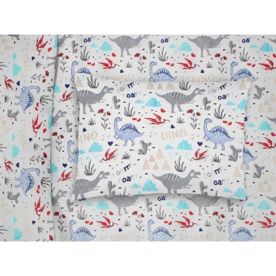 ΜΑΞΙΛΑΡΟΘΗΚΗ ΕΜΠΡΙΜΕ bebe Dino 309 35X45 White-Blue Cott/Pol 70/30