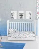 ΠΑΠΛΩΜΑΤΟΘΗΚΗ ΕΜΠΡΙΜΕ bebe Dino 309 120X160 White-Blue Cott/Pol 70/30