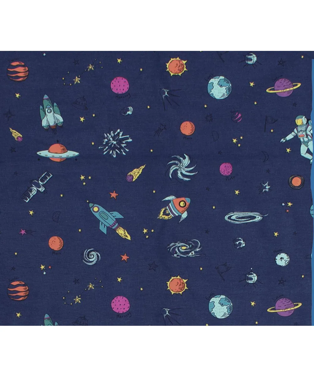 ΣΕΝΤΟΝΑΚΙ ΛΙΚΝΟΥ bebe Space 189 80X110 Blue Cotton 100% 