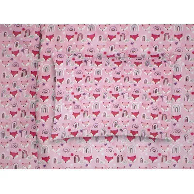 ΜΑΞΙΛΑΡΟΘΗΚΗ ΕΜΠΡΙΜΕ kids Fox 525 50X70 Pink 100%  Cotton