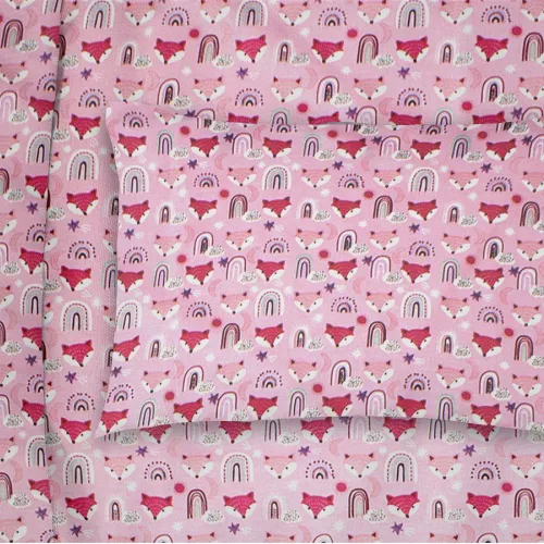 ΜΑΞΙΛΑΡΟΘΗΚΗ ΕΜΠΡΙΜΕ kids Fox 525 50X70 Pink 100%  Cotton