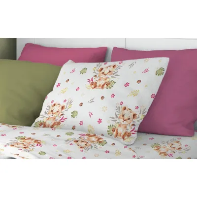 ΜΑΞΙΛΑΡΟΘΗΚΗ ΕΜΠΡΙΜΕ kids Lion Cub 530 50X70 Beige 100%  Cotton