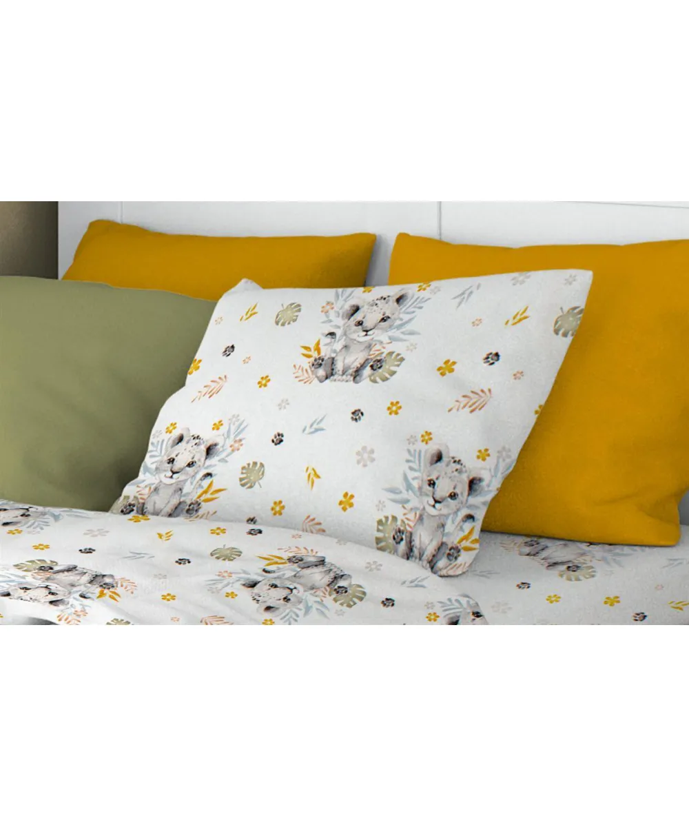 ΜΑΞΙΛΑΡΟΘΗΚΗ ΕΜΠΡΙΜΕ kids Lion Cub 531 50X70 Grey 100%  Cotton