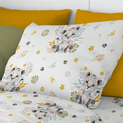 ΜΑΞΙΛΑΡΟΘΗΚΗ ΕΜΠΡΙΜΕ kids Lion Cub 531 50X70 Grey 100%  Cotton