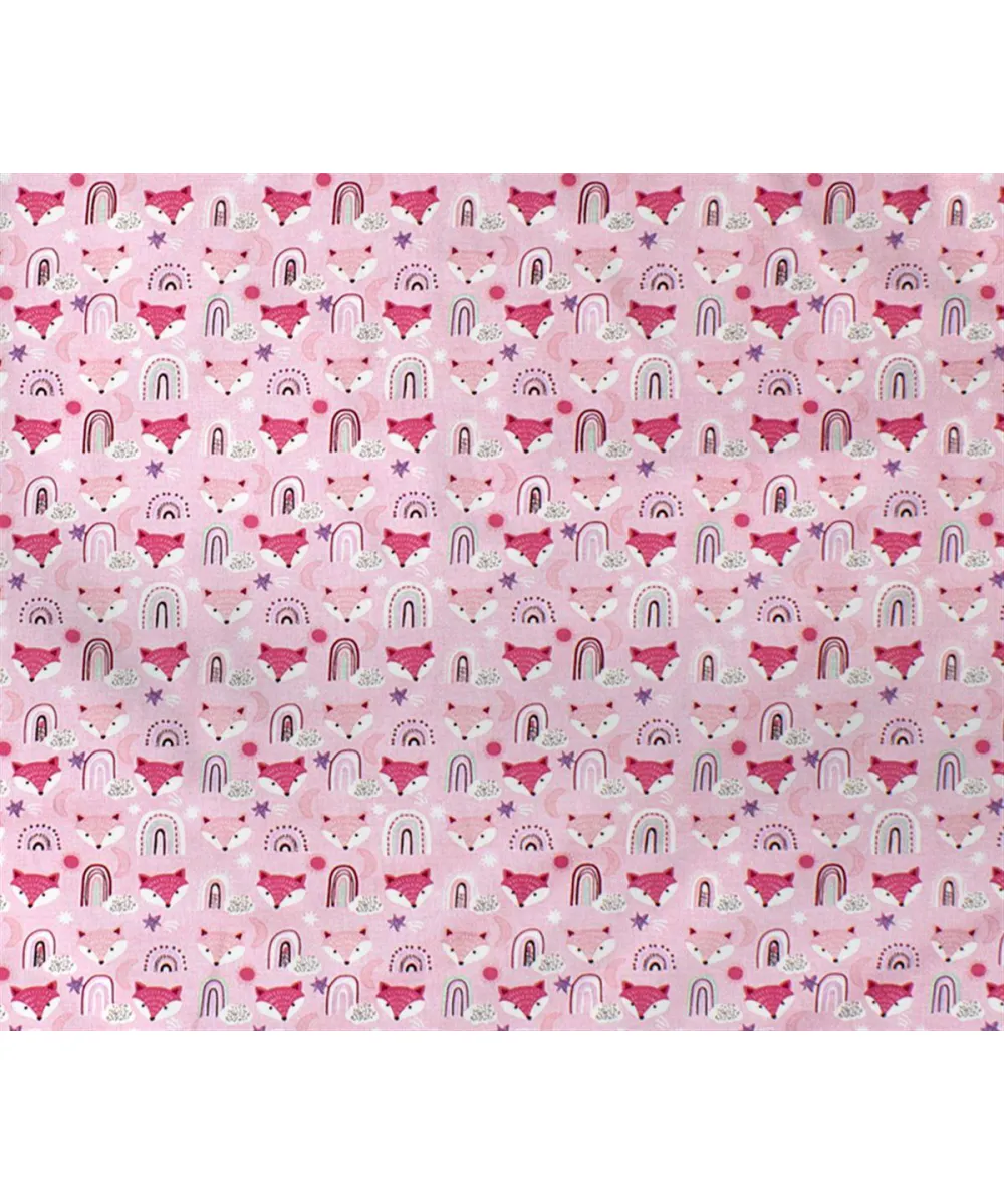 ΠΑΝΑ ΧΑΣΕ bebe Fox 525 80X80 Pink 100%  Cotton
