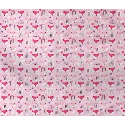 ΠΑΝΑ ΧΑΣΕ bebe Fox 525 80X80 Pink 100%  Cotton