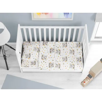 ΠΑΠΛΩΜΑΤΟΘΗΚΗ ΕΜΠΡΙΜΕ bebe Lion Cub 531 120X160 Grey Cotton 100% 