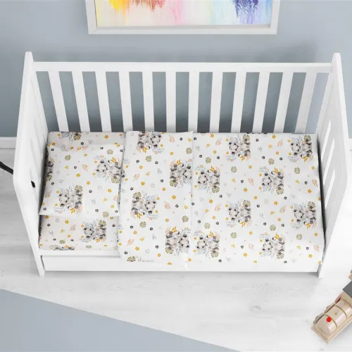 ΠΑΠΛΩΜΑΤΟΘΗΚΗ ΕΜΠΡΙΜΕ bebe Lion Cub 531 120X160 Grey Cotton 100% 