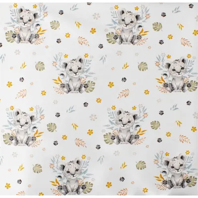 ΣΕΝΤΟΝΑΚΙ ΛΙΚΝΟΥ bebe Lion Cub 531 80X110 Grey 100%  Cotton