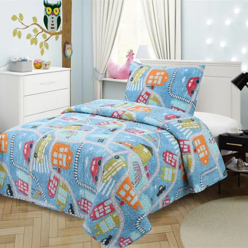 ΚΟΥΒΕΡΛΙ ΣΕΤ 2 τεμ kids ΕΜΠΡΙΜΕ 415 160X220 100%  Microfiber
