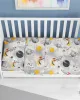 ΚΑΤΩΣΕΝΤΟΝΟ ΜΕ ΛΑΣΤΙΧΟ bebe Spaceship 187 0,70X1,40X0,15 Grey Cotton 100% 
