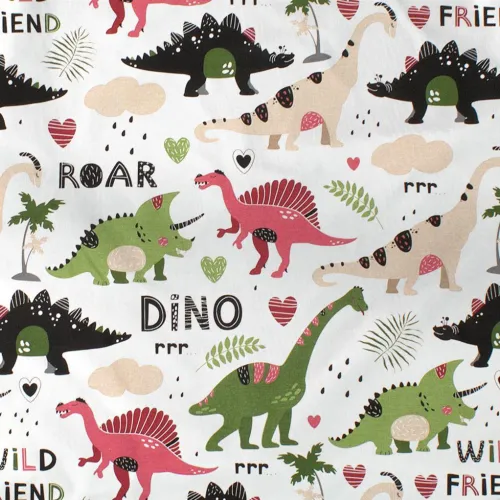 ΠΑΝΑ ΧΑΣΕ bebe Dinosaur 518 80X80 Multi-Colour 100%  Cotton
