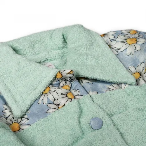 ΜΠΟΥΡΝΟΥΖΙ MINI Γυναικείο με γιακά Mint XL 500 gsm 100%  Cotton
