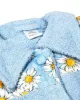 ΜΠΟΥΡΝΟΥΖΙ MINI Γυναικείο με γιακά Sky Blue XL 500 gsm 100%  Cotton