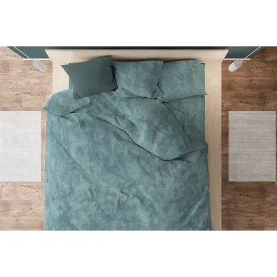 ΠΑΠΛΩΜΑΤΟΘΗΚΗ Premium Shadow 616 220X240 Petrol 100%  Cotton