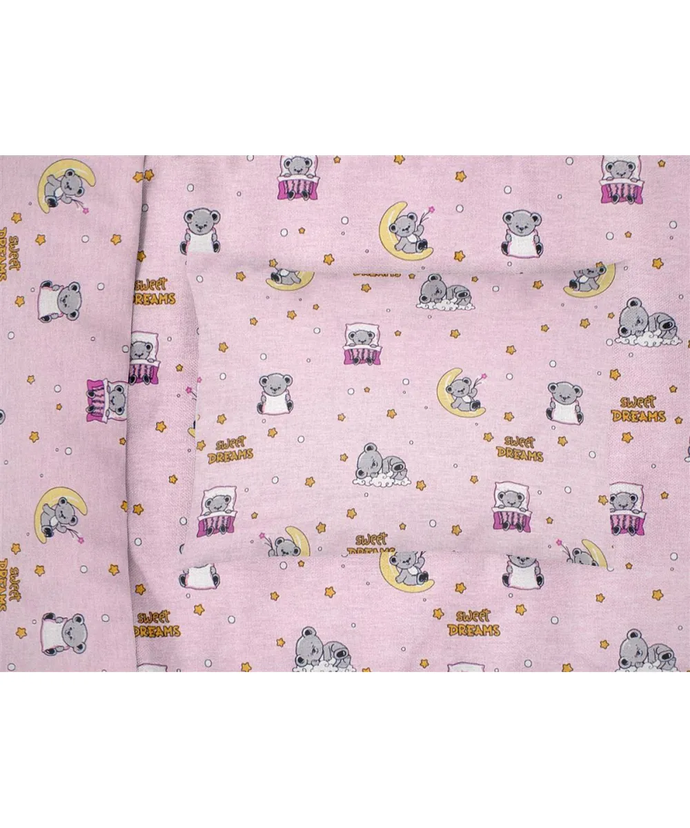 ΜΑΞΙΛΑΡΟΘΗΚΗ ΕΜΠΡΙΜΕ bebe Sweet Dreams 550 35X45 Pink 100%  Cotton