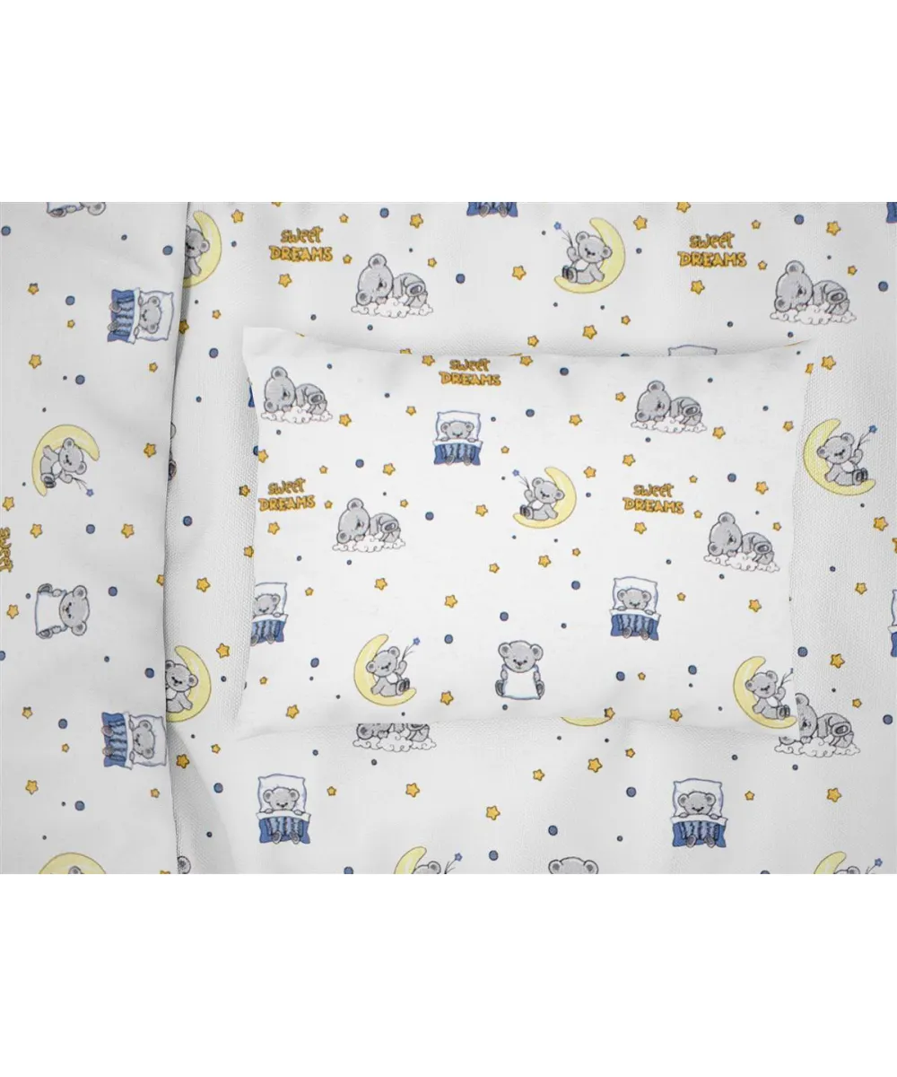 ΜΑΞΙΛΑΡΟΘΗΚΗ ΕΜΠΡΙΜΕ kids Sweet Dreams 554 50X70 White-Sky Blue 100%  Cotton