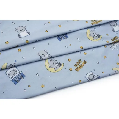 ΣΕΝΤΟΝΑΚΙ ΛΙΚΝΟΥ bebe Sweet Dreams 551 80X110 Sky Blue 100%  Cotton