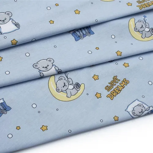 ΣΕΝΤΟΝΑΚΙ ΛΙΚΝΟΥ bebe Sweet Dreams 551 80X110 Sky Blue 100%  Cotton