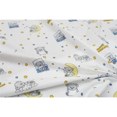 ΣΕΝΤΟΝΑΚΙ ΛΙΚΝΟΥ bebe Sweet Dreams 554 80X110 White-Sky Blue 100%  Cotton