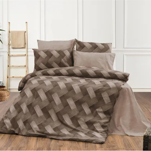 ΣΕΝΤΟΝΙΑ ΕΜΠΡΙΜΕ ΣΕΤ 3 τεμ Αλκμήνη 451 160X240 Beige 70/30 Cott/Pol
