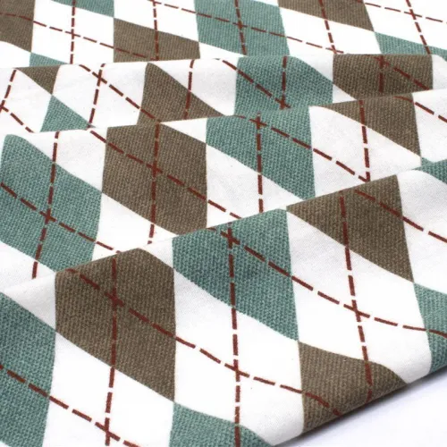 ΣΕΝΤΟΝΙΑ ΕΜΠΡΙΜΕ ΣΕΤ 3 τεμ Diamond 329 160X240 Petrol 100%  Cotton Flannel