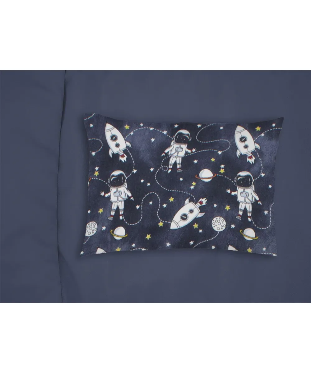 ΜΑΞΙΛΑΡΟΘΗΚΗ ΕΜΠΡΙΜΕ bebe Galaxy Travel 90 35X45 Blue 100%  Cotton Flannel