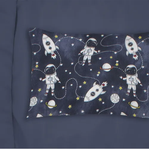 ΜΑΞΙΛΑΡΟΘΗΚΗ ΕΜΠΡΙΜΕ bebe Galaxy Travel 90 35X45 Blue 100%  Cotton Flannel